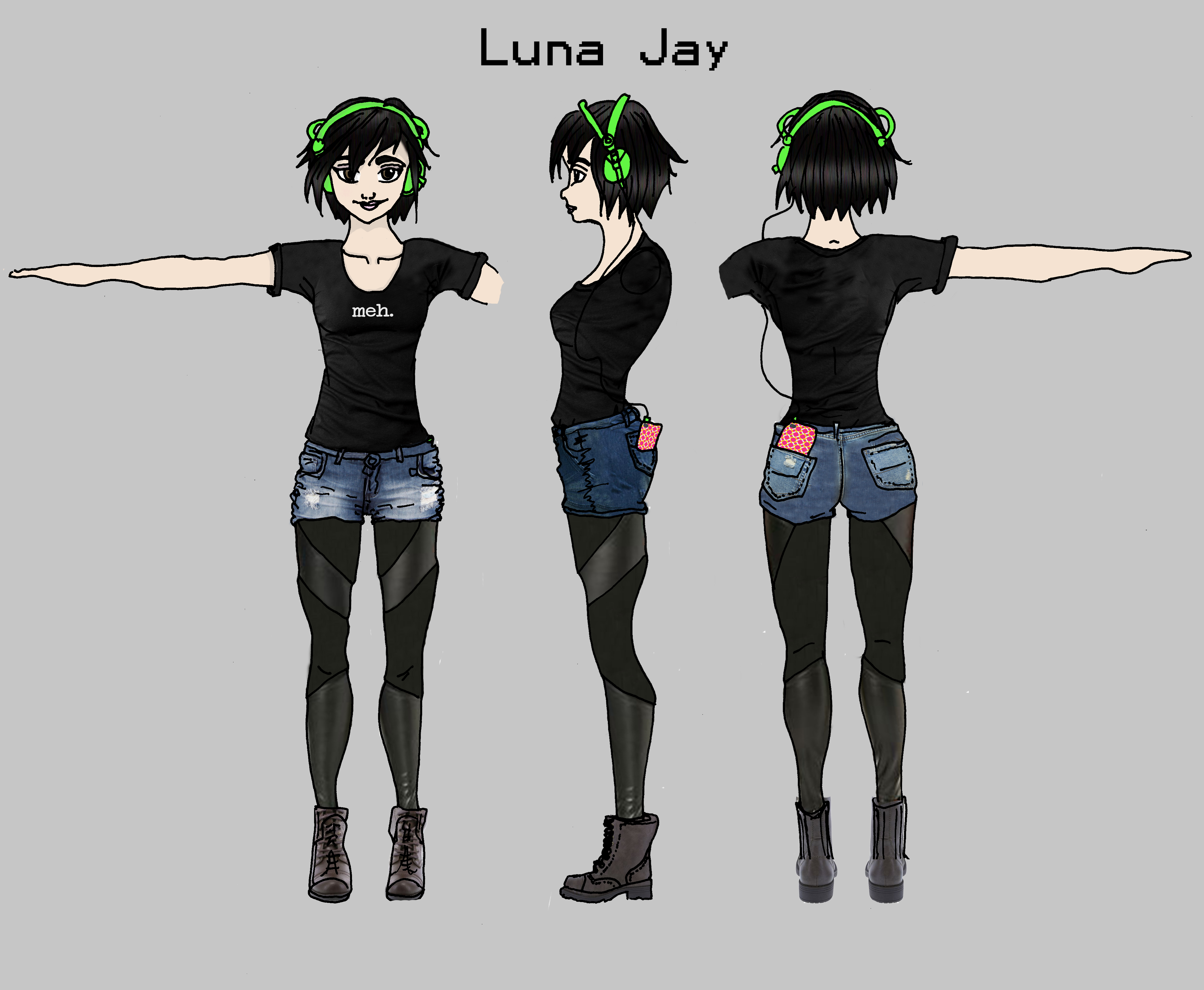 Character Sheet for Luna Jay